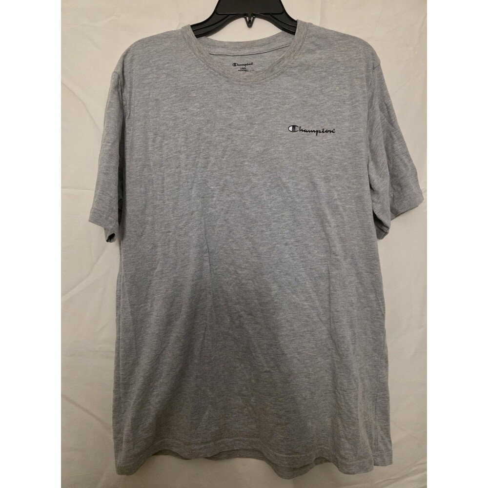 Mens L Champion Gray Classic Graphic Tee Tshirt Logo Brand Large